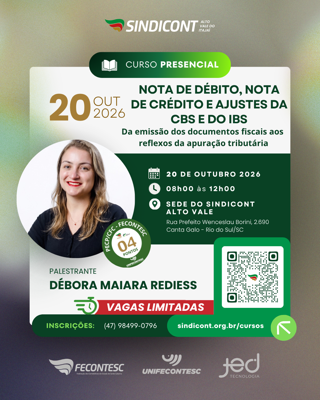 NOTA DE D�BITO, NOTA DE CR�DITO E AJUSTES DA CBS E DO IBS